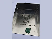 Smaragd vierkant vormig-natuurlijk groen gedolven -2.4cts - afbeelding 5 van  5