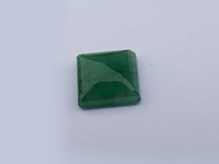Smaragdgroene vierkantvorm-natuurlijk groen gewonnen -4,7 cts - afbeelding 1 van  5