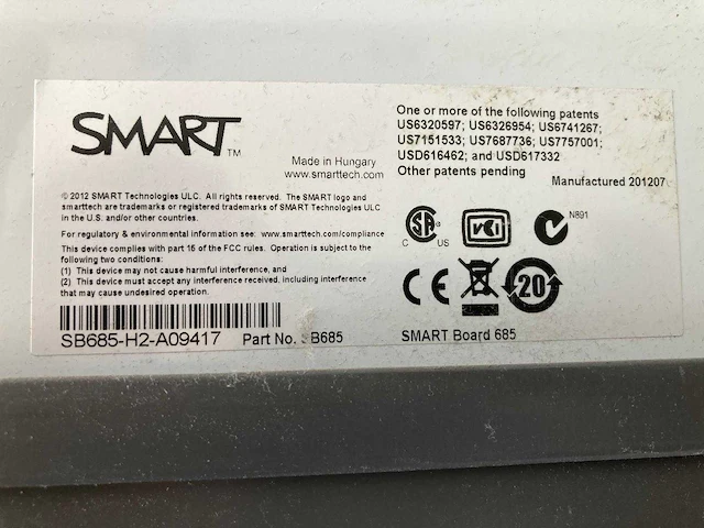 Smart board 685 - 85 inch - afbeelding 2 van  9