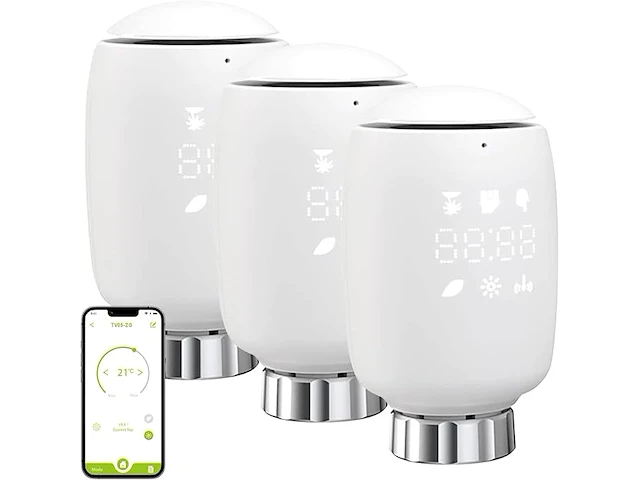 Smart radiatorthermostaat (3 stuks) - afbeelding 1 van  6