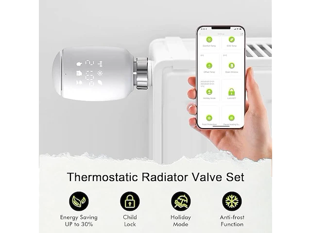 Smart radiatorthermostaat (3 stuks) - afbeelding 6 van  6