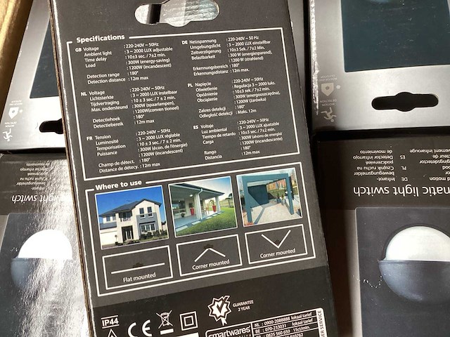 Smartwares es183 bewegingsmelder infrarood (144x) - afbeelding 3 van  4