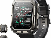 Smartwatch heren zwart - afbeelding 1 van  4