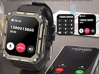 Smartwatch heren zwart - afbeelding 4 van  4