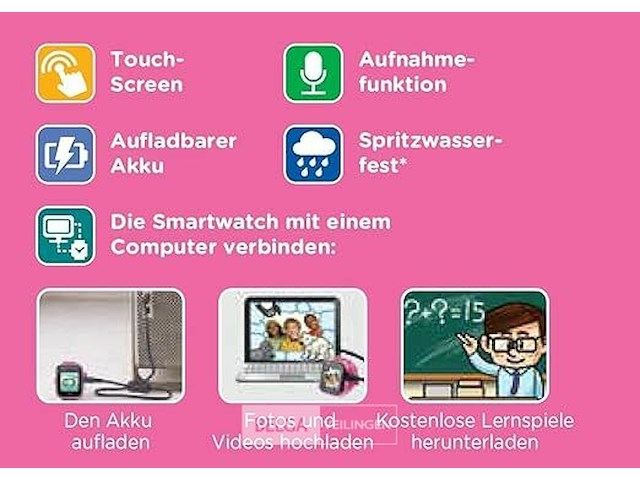 Smartwatch kids - afbeelding 4 van  5