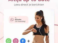 Smartwatch voor zowel ios als android zilver rond - afbeelding 2 van  10