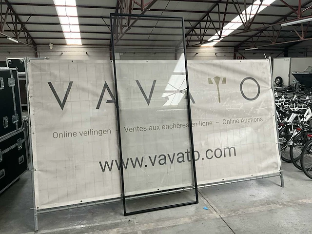 Smeedijzeren vast raam 1000x2537 - afbeelding 1 van  4