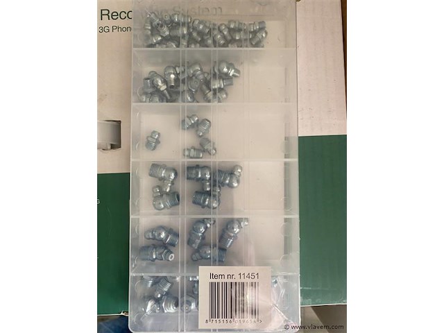 Smeernippel set metrisch 70 delig - afbeelding 2 van  2