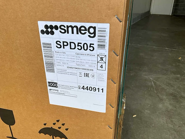 Smeg spd505 voorlaad vaatwasser - afbeelding 5 van  5