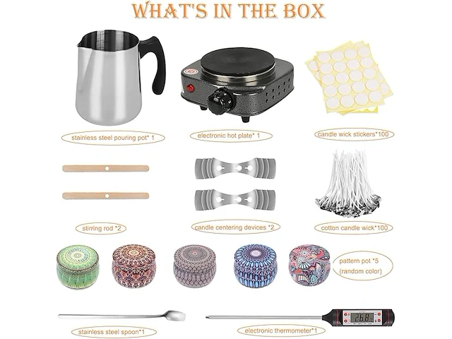 Smeltpot voor kaarsen - afbeelding 2 van  4