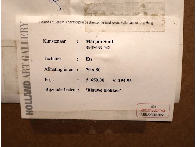 Smit marjan (°1958) - afbeelding 7 van  7