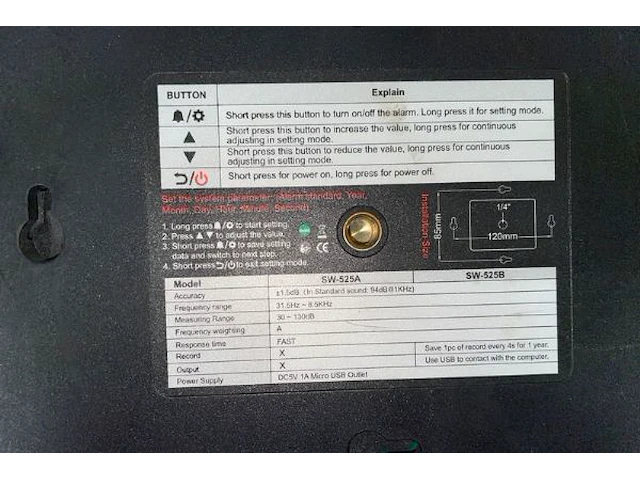 Sndway geluidsmeter - afbeelding 3 van  3