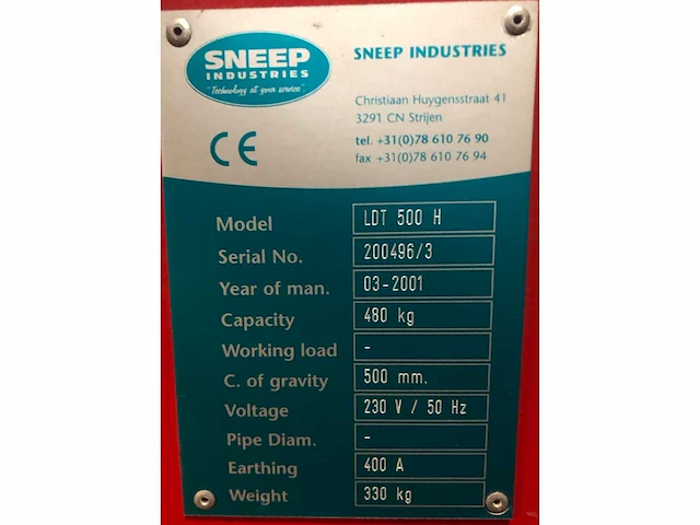 Sneep ldt 500 h lasmanipulator - afbeelding 5 van  14