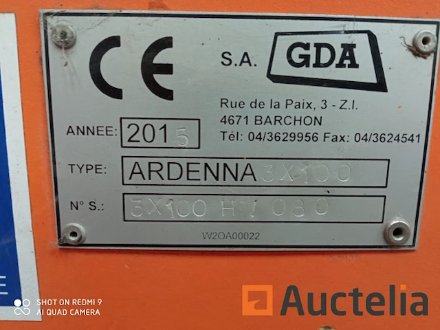 Sneeuwploeg met elektrische lift gda ardenna 3x100 - afbeelding 4 van  4