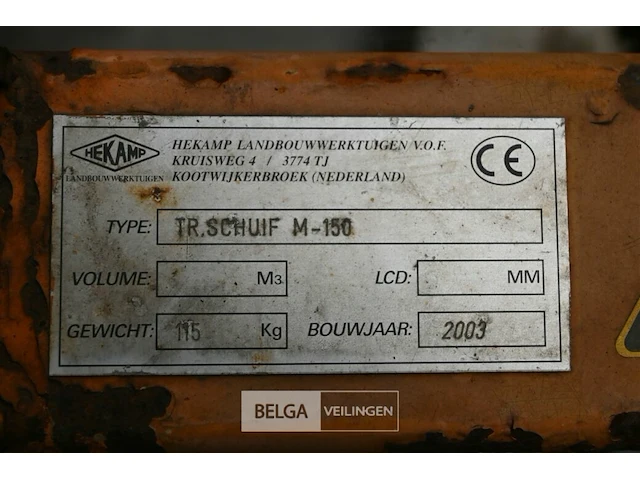 Sneeuwschuiver hekamp m-150 - afbeelding 6 van  6