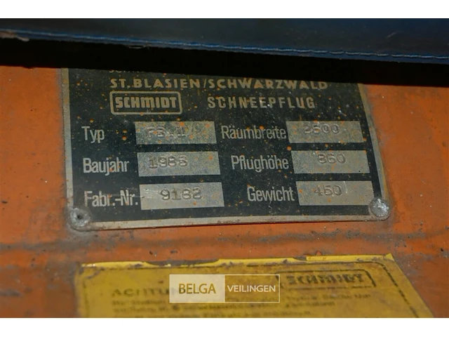 Sneeuwschuiver schmidt f3.1 - afbeelding 7 van  8