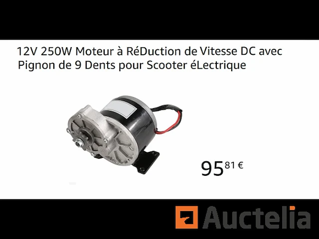 Snelheidsreductiemotor voor elektrische scooter - afbeelding 1 van  2