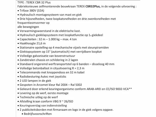 Snelmontagekraan arcomet cbr32, 2023 - afbeelding 2 van  10