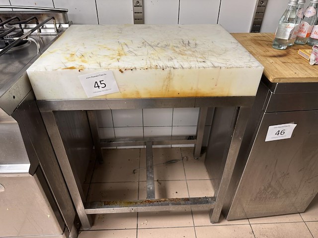 Snijblok incl rvs onderstel - afbeelding 1 van  1