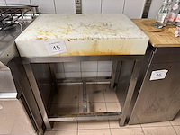 Snijblok incl rvs onderstel - afbeelding 1 van  1