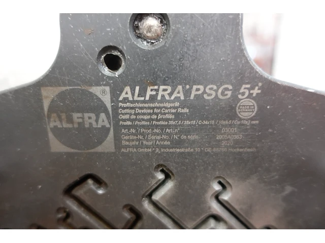 Snijmachine alfra + werkbank - afbeelding 4 van  4