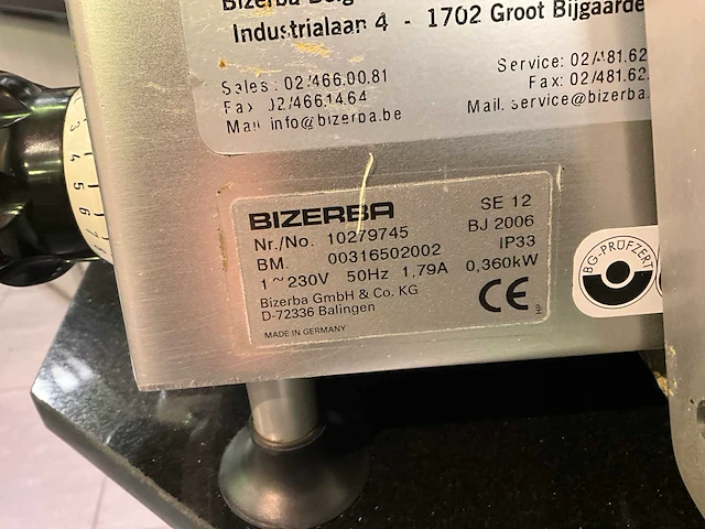 Snijmachine bizerba se 12 - afbeelding 3 van  5