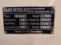 Snijmachine herold - afbeelding 2 van  2