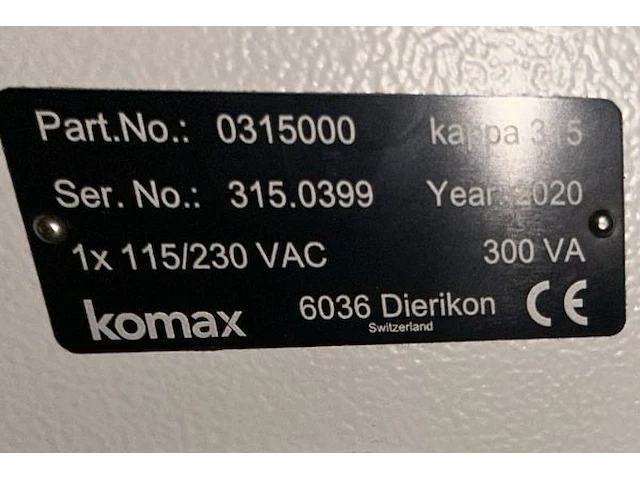 Snijmachine komax - afbeelding 6 van  6