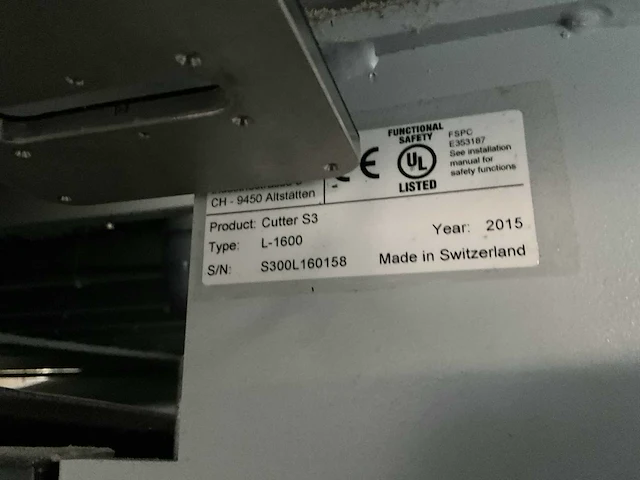 Snijmachine zund s3 l-1600 - afbeelding 15 van  24