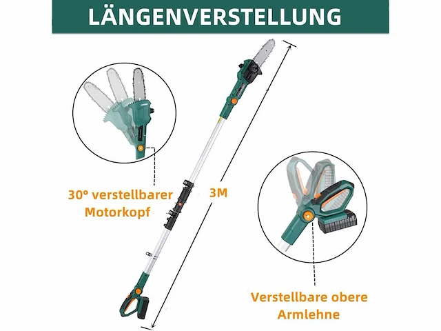Snoeipalen, draadloze elektrische snoeischaar - afbeelding 5 van  7