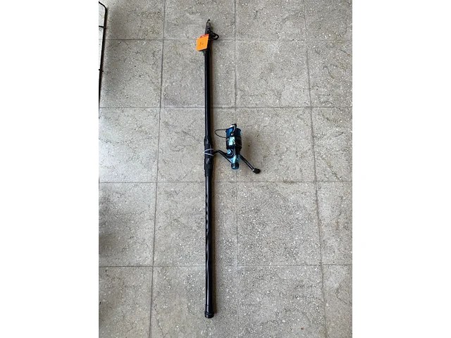 Snoekhengel + molen + draad 3,5m - afbeelding 1 van  2