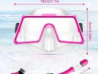 Snorkelset volwassenen roze - afbeelding 4 van  4