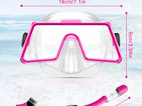 Snorkelset volwassenen roze - afbeelding 4 van  4