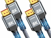 Snowkids hdmi 2.1-kabel 8k 3m (2 stuks) - afbeelding 1 van  4