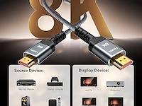 Snowkids hdmi 2.1-kabel 8k 3m (2 stuks) - afbeelding 2 van  4
