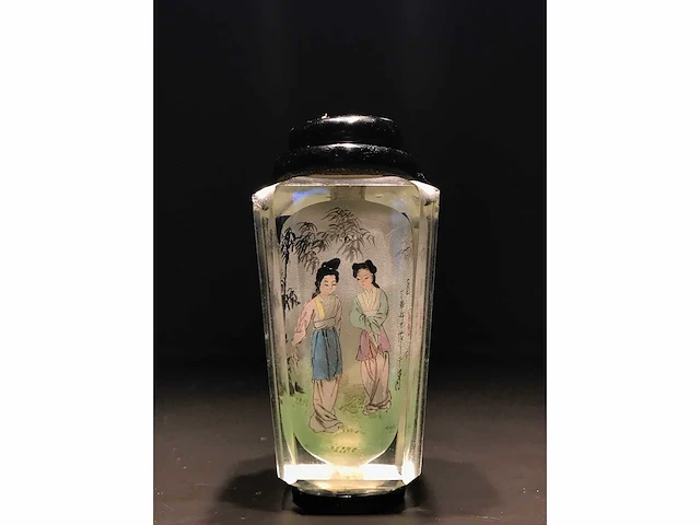 Snuff bottle inside glass painted - afbeelding 6 van  14