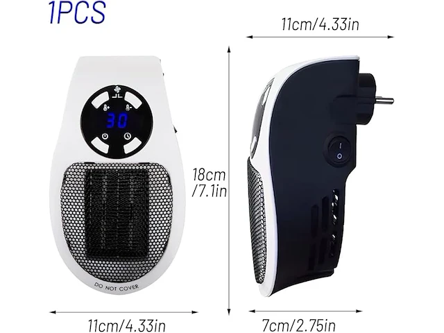 Socket fan heater - afbeelding 2 van  6