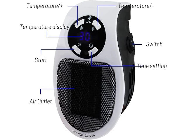 Socket fan heater - afbeelding 3 van  6
