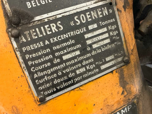 Soenen excenterpers - afbeelding 8 van  8