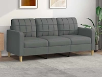 Sofa -3 zits - donkergrijze stof - afbeelding 1 van  8