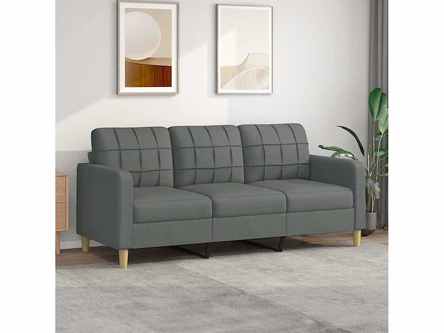 Sofa -3 zits - donkergrijze stof - afbeelding 2 van  8