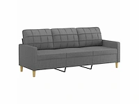 Sofa -3 zits - donkergrijze stof - afbeelding 3 van  8