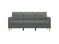 Sofa -3 zits - donkergrijze stof - afbeelding 4 van  8