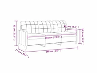 Sofa -3 zits - donkergrijze stof - afbeelding 8 van  8