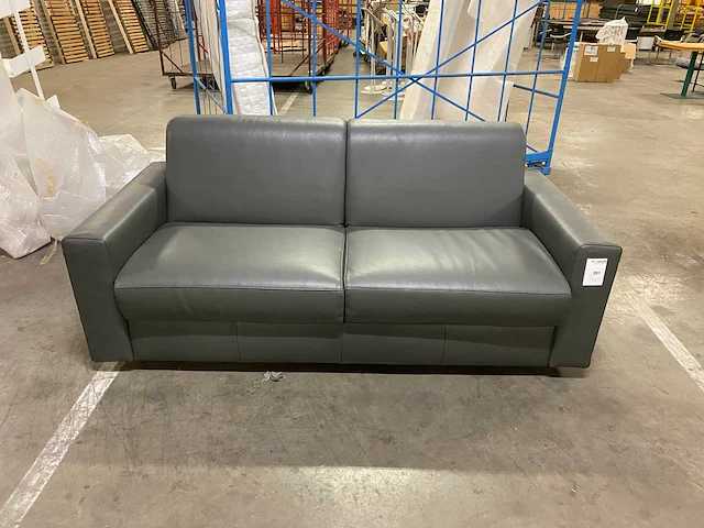Sofabed lederen slaapbank - afbeelding 1 van  7