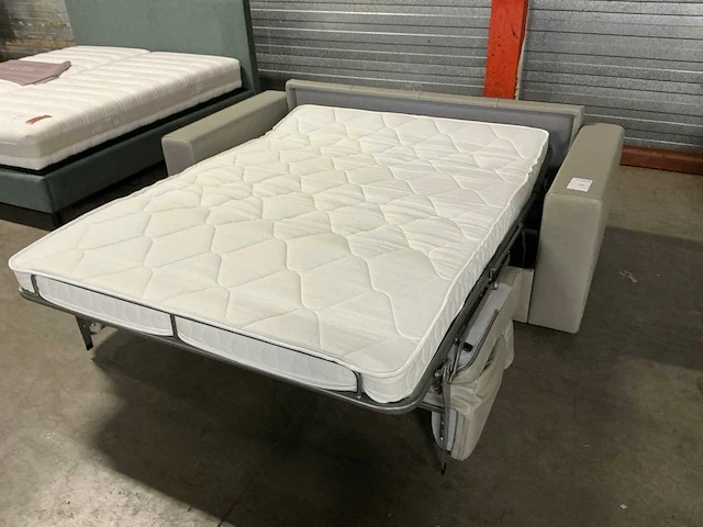 Sofabed lederen slaapbank - afbeelding 2 van  9