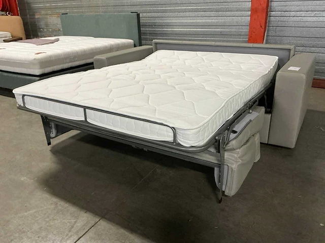 Sofabed lederen slaapbank - afbeelding 7 van  9