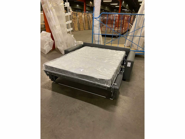 Sofabed lederen slaapbank - afbeelding 3 van  7