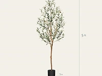 Soguyi kunstmatige olijfboom (150 cm) - afbeelding 2 van  4