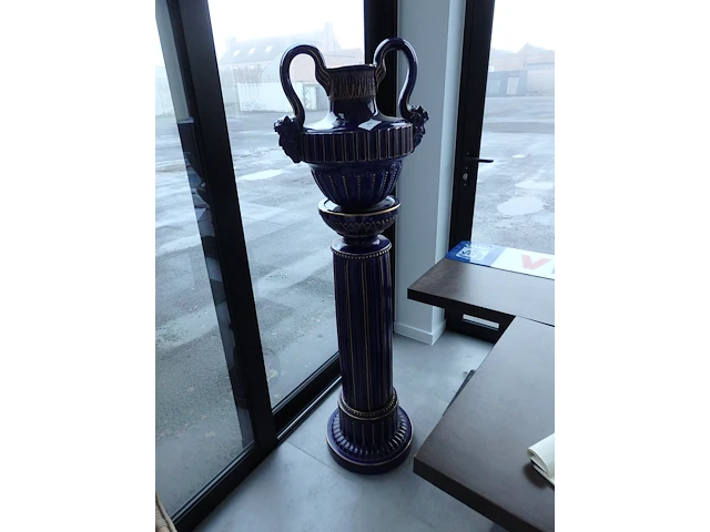 Sokkel met vaas villeroy&boch h- 155 cm - afbeelding 5 van  5